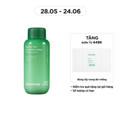INNISFREE - Toner Dạng Sữa innisfree Green Tea Ceramide Milk 160ml