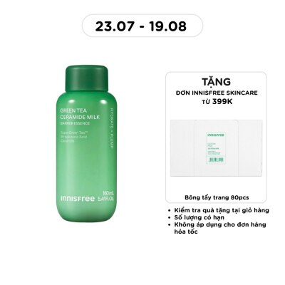 INNISFREE - Toner Dạng Sữa innisfree Green Tea Ceramide Milk 160ml image