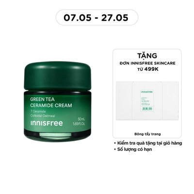 INNISFREE - Kem Dưỡng Ẩm innisfree Green Tea Ceramide Cream 50ml