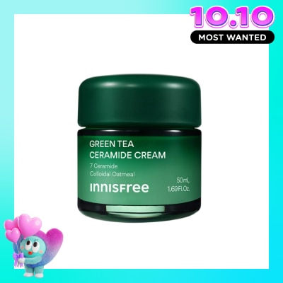 INNISFREE Kem Dưỡng Ẩm innisfree Green Tea Ceramide Cream 50ml image