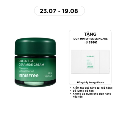 INNISFREE - Kem Dưỡng Ẩm innisfree Green Tea Ceramide Cream 50ml image