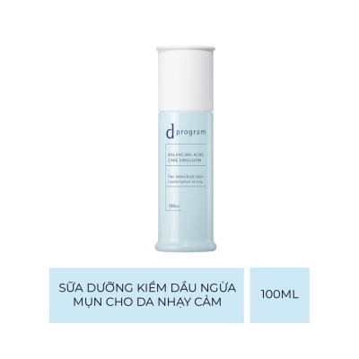 D PROGRAM - Sữa Dưỡng D Program Kiềm Dầu Ngừa Mụn Cho Da Nhạy Cảm Balancing Acne Care Emulsion 100ml