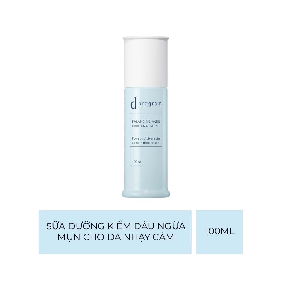 Sữa Dưỡng D Program Kiềm Dầu Ngừa Mụn Cho Da Nhạy Cảm Balancing Acne Care Emulsion 100ml