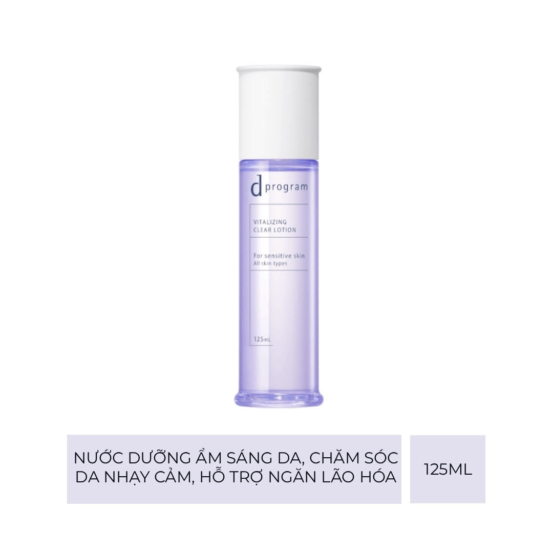 Nước Dưỡng Ẩm D Program Ngăn Ngừa Lão Hóa Cho Da Nhạy Cảm Vitalizing Clear Lotion 125ml