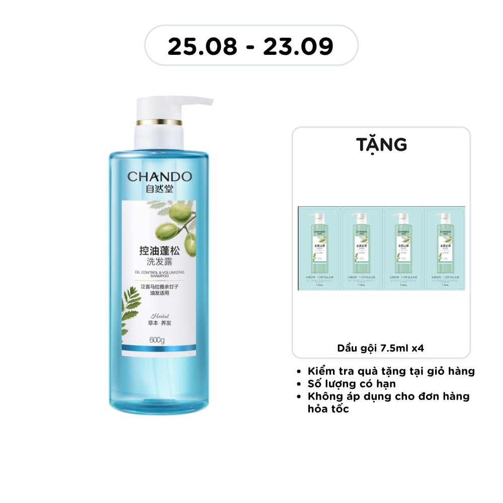 Dầu Gội Chando Himalaya Oil Control & Volumizing Shampoo Kiểm Soát Dầu & Làm Phồng Tóc 600g image
