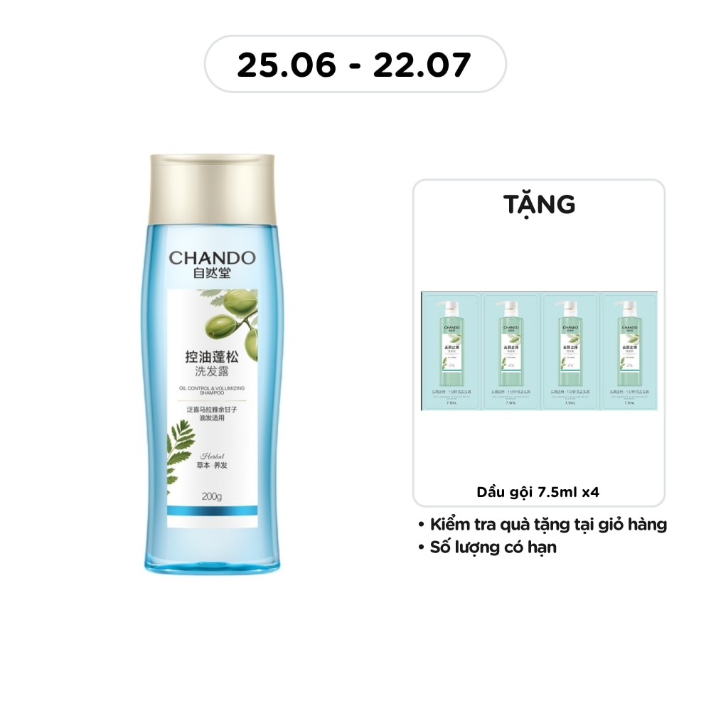 Dầu Gội Chando Himalaya Oil Control & Volumizing Shampoo Kiểm Soát Dầu & Làm Phồng Tóc 200g