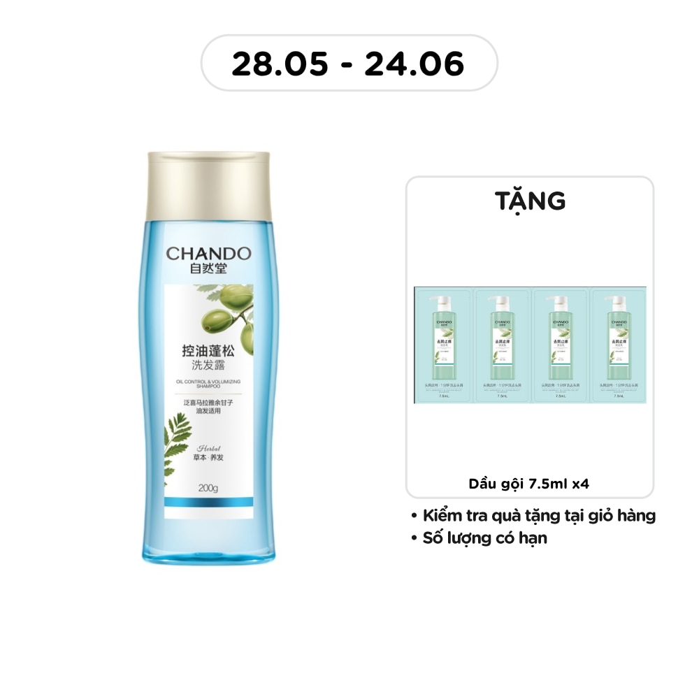 Dầu Gội Chando Himalaya Oil Control & Volumizing Shampoo Kiểm Soát Dầu & Làm Phồng Tóc 200g