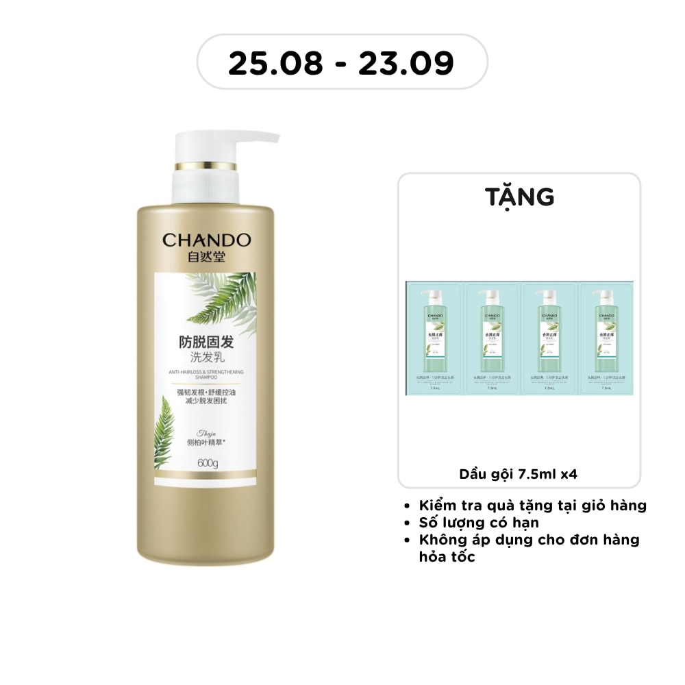 Dầu Gội Chando Himalaya Anti-Hair Loss & Strengthening Shampoo Giảm Gãy Rụng Tóc 600g image