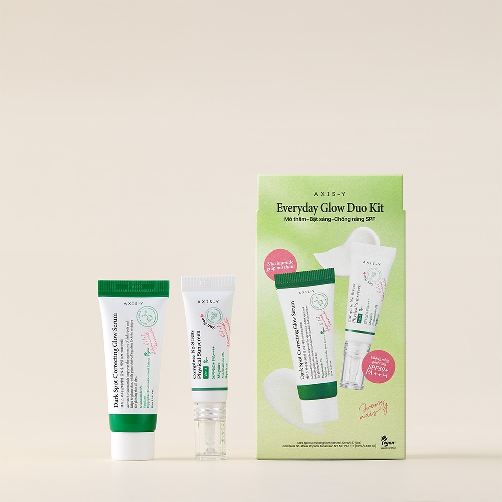 AXIS-Y Combo (AXIS-Y Dark Spot Correcting Glow Serum 20ml + AXIS-Y Physical Sunscreen 10ml)