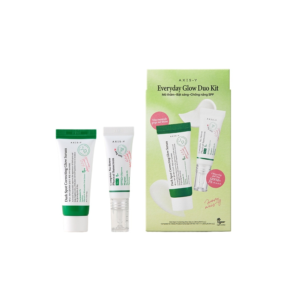 AXIS-Y Combo (AXIS-Y Dark Spot Correcting Glow Serum 20ml + AXIS-Y Physical Sunscreen 10ml)