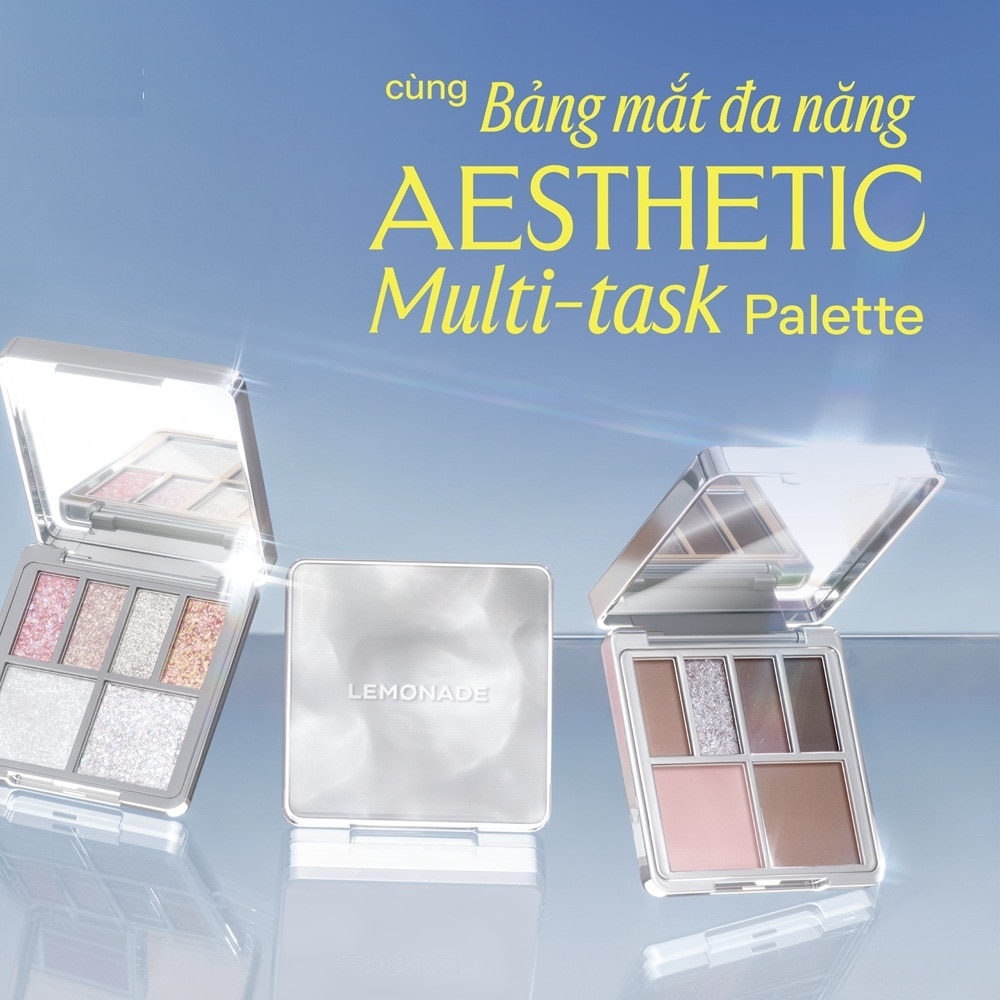 Bảng Phấn Mắt Nhũ Lemonade Aesthetic Multi-Task Palette - Full-On 9.2g