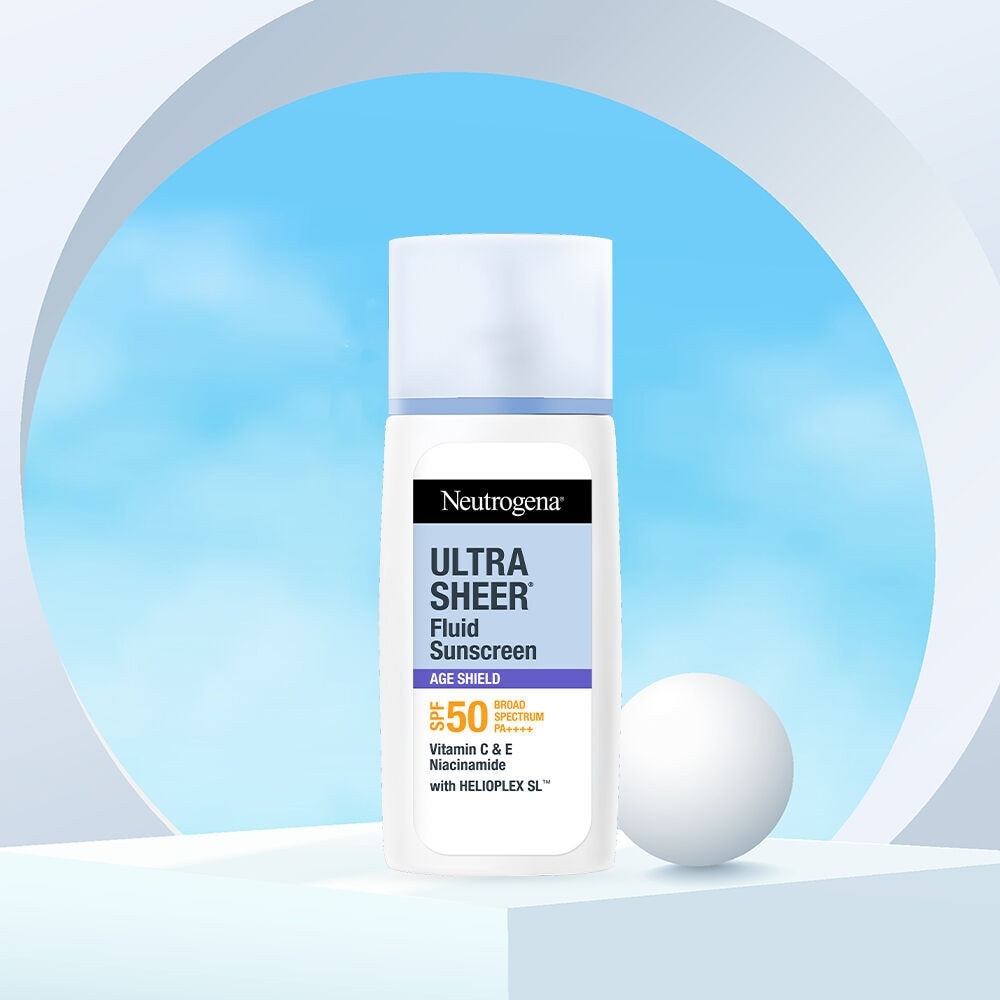 Kem Chống Nắng Neutrogena Ultra Sheer Fluid Sunscreen Age Shield SPF 50 Broad Spectrum PA++++ 40ml image