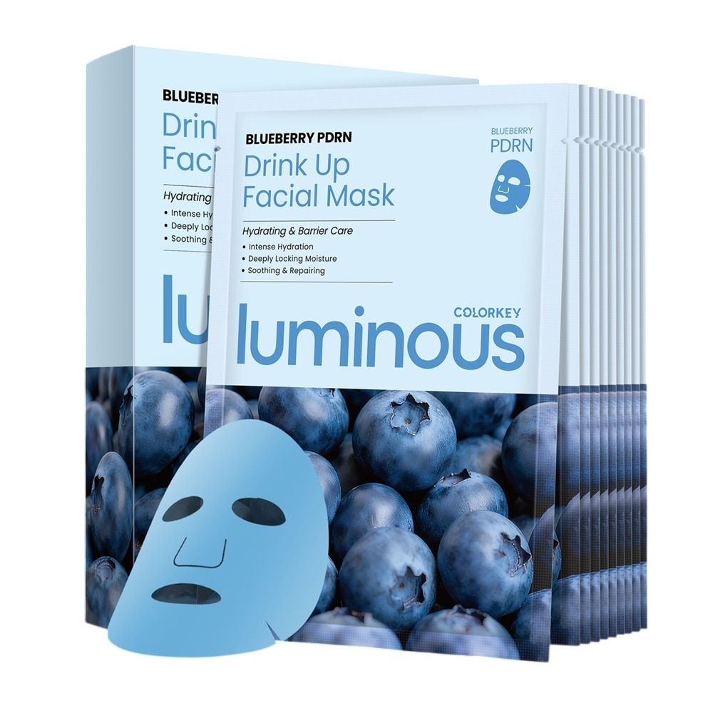 Luminous Blueberry PDRN Drink Up Facial Mask 25mlx10