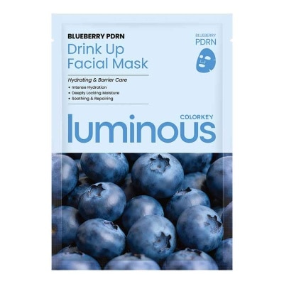 COLORKEY - Mặt Nạ Colorkey Luminous Blueberry PDRN Drink Up Facial Mask 25ml