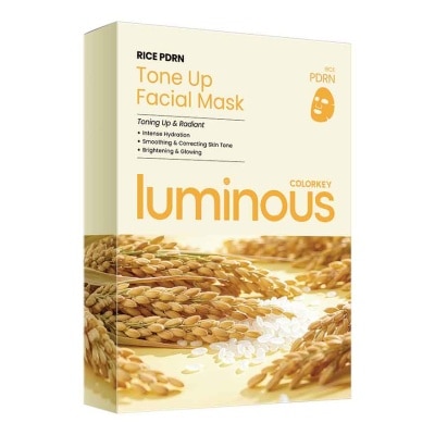 COLORKEY - Luminous Rice PDRN Tone Up Facial Mask 25mlx10