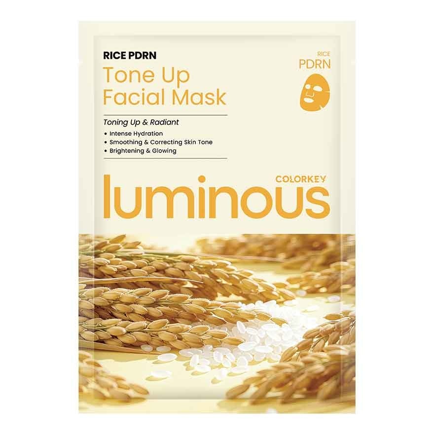 Mặt Nạ Colorkey Luminous Rice PDRN Tone Up Facial Mask 25ml
