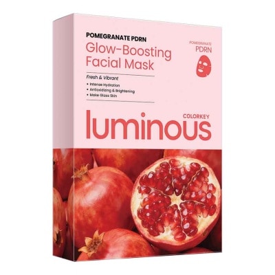 COLORKEY - Luminous Pomegranate PDRN Glow-Boosting Facial Mask 25mlx10