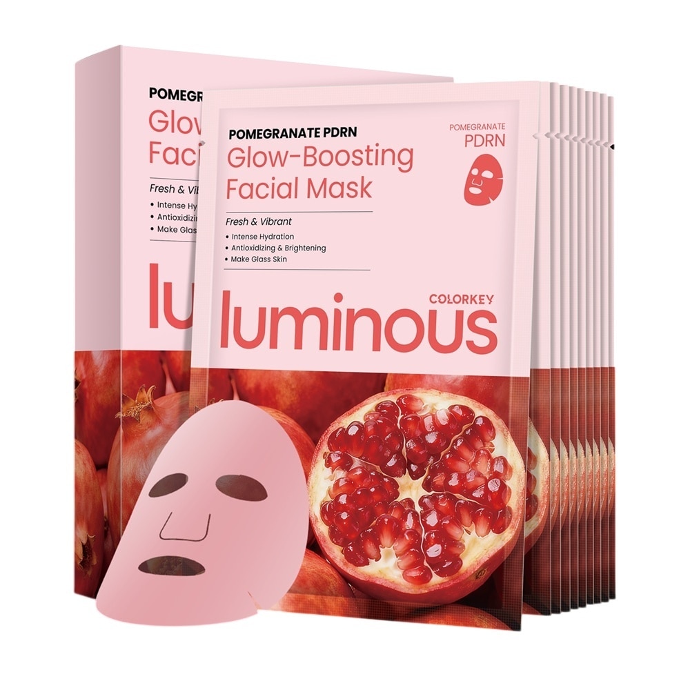 Luminous Pomegranate PDRN Glow-Boosting Facial Mask 25mlx10