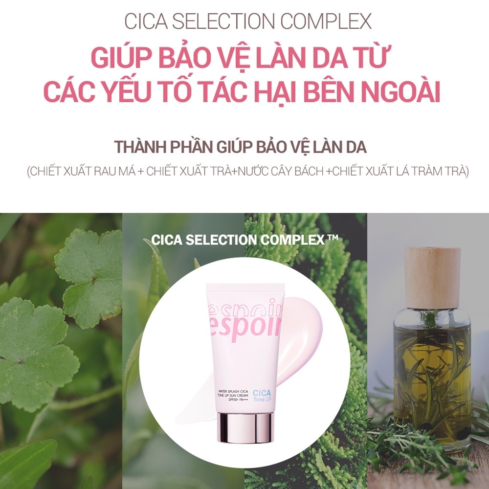 Water Splash Cica Tone Up Sun Cream SPF50+ PA++++ 60ml