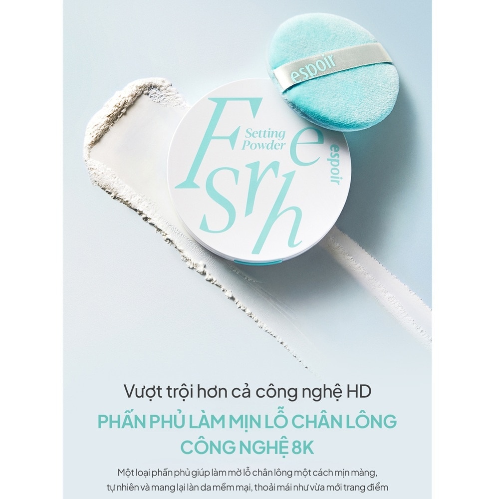 Phấn Phủ Nén Kiềm Dầu Espoir Fresh Setting Powder 9g