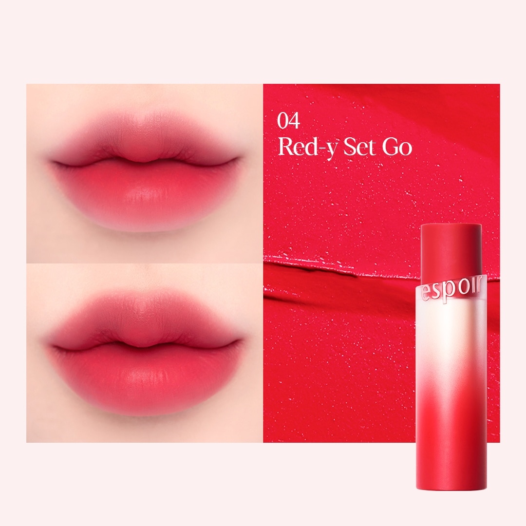 Nowear Lipstick Volume Matte 3g .#04 Red-Y Set Go