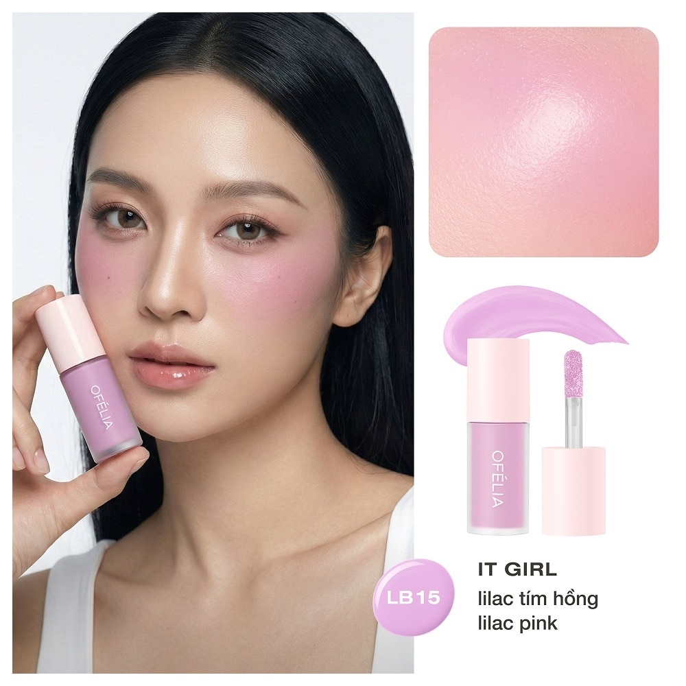Kem Má Hồng Ofélia Lolli Liquid Blush 4.6g .#LB15 It Girl image