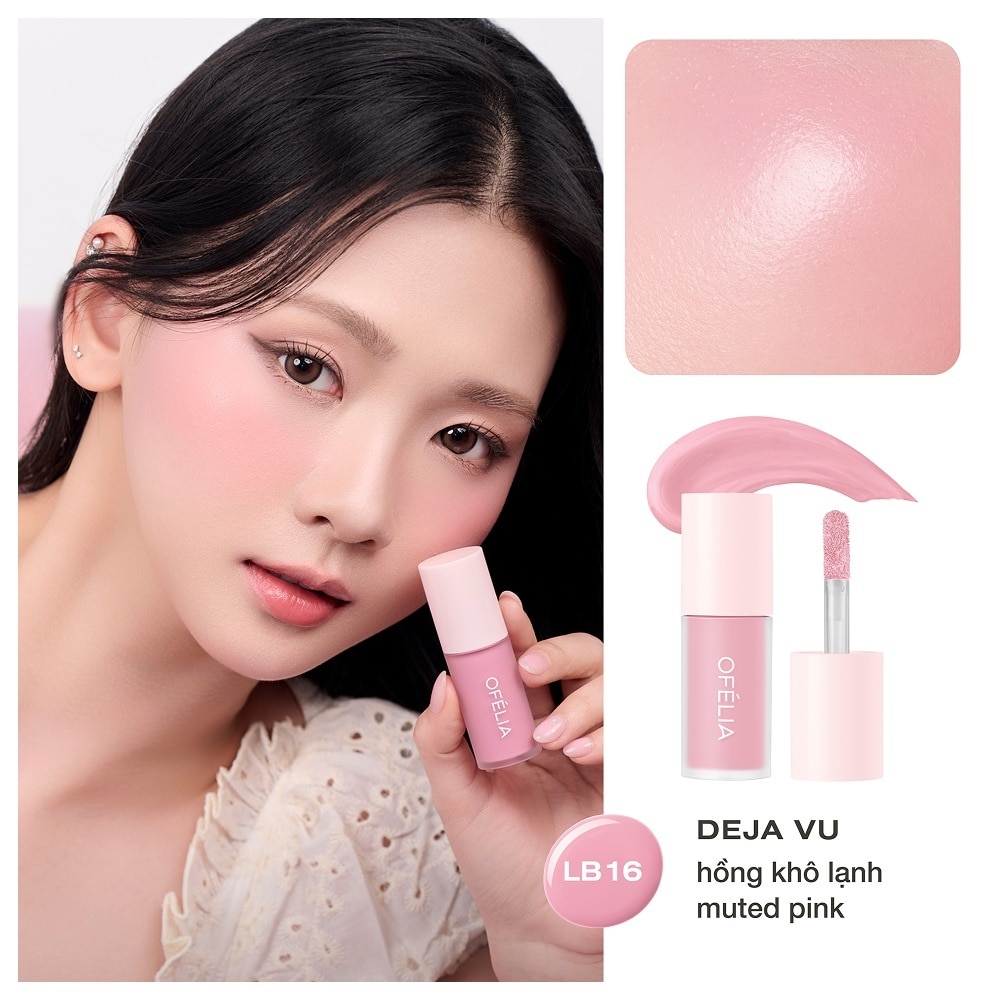 Kem Má Hồng Ofélia Lolli Liquid Blush 4.6g .#LB16 Deja Vu