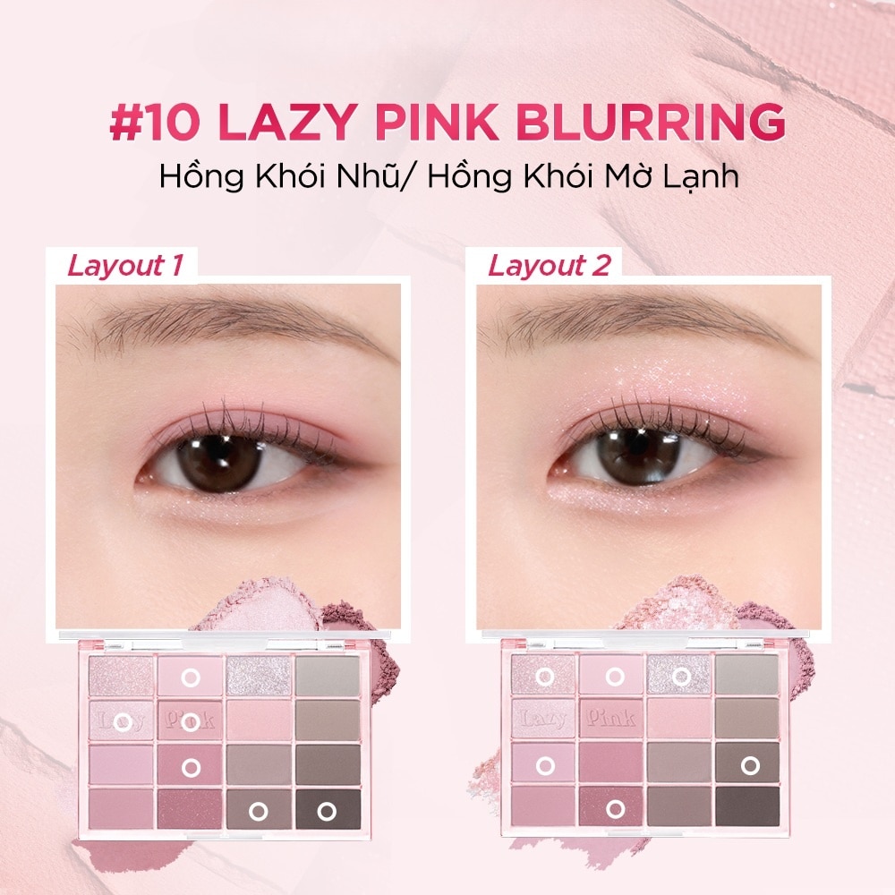 Soft Blurring Eye Palette 14g .#10 Lazy Pink Blurring image