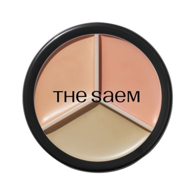 THE SAEM - Cover Perfection Triple Pot Concealer 4.5gx3 .#01 Correct Beige