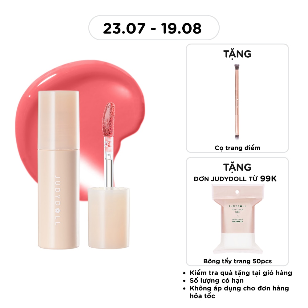 Son Bóng Judydoll Glazed Lip Gloss 2.8g .#G02 Đào Hồng Pha Cam