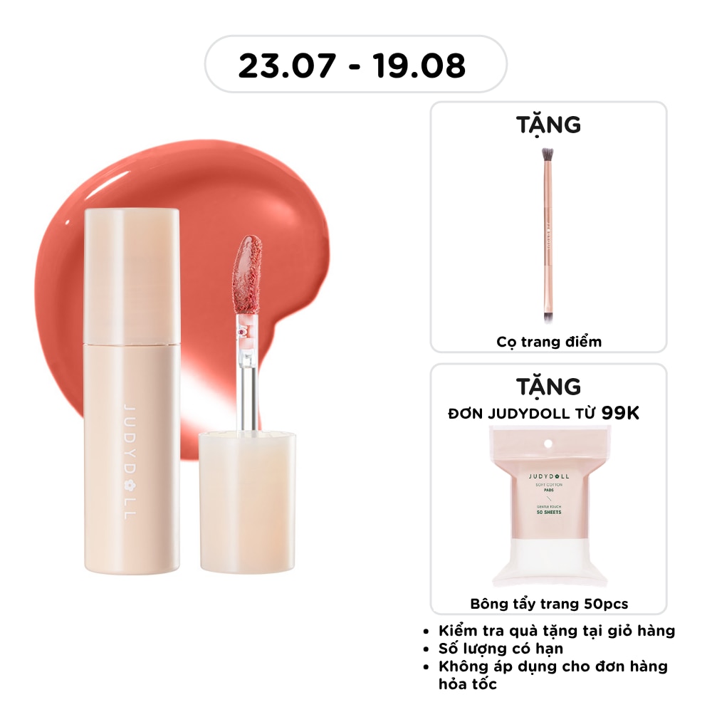 Son Bóng Judydoll Glazed Lip Gloss 2.8g .#G03 Cam Nâu Caramel