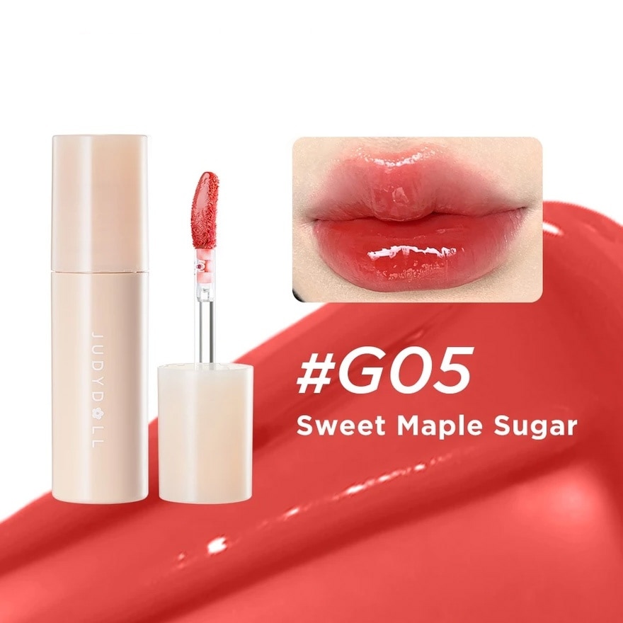 Son Bóng Judydoll Glazed Lip Gloss 2.8g .#G05 Đỏ Cam Lá Phong