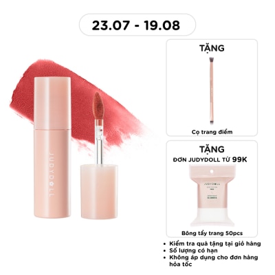 JUDYDOLL - Son Kem Judydoll Matte Lip Mud 2.8g .#M49 Đỏ Táo Mèo image