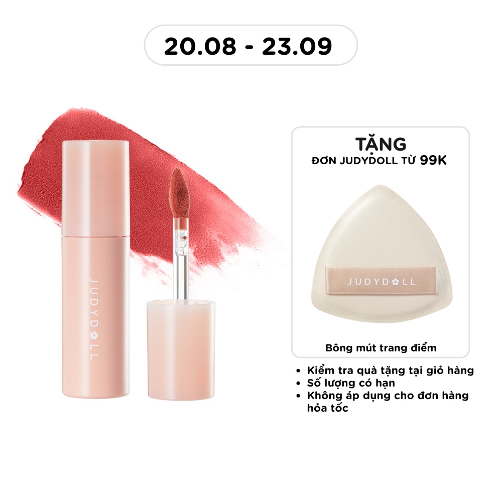 Son Kem Judydoll Matte Lip Mud 2.8g .#M49 Đỏ Táo Mèo image