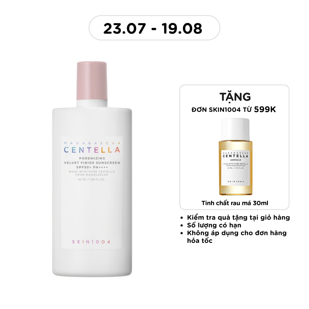 Kem Chống Nắng Skin1004 Madagascar Centella Poremizing Velvet Finish Sunscreen SPF50+ PA++++ 50ml