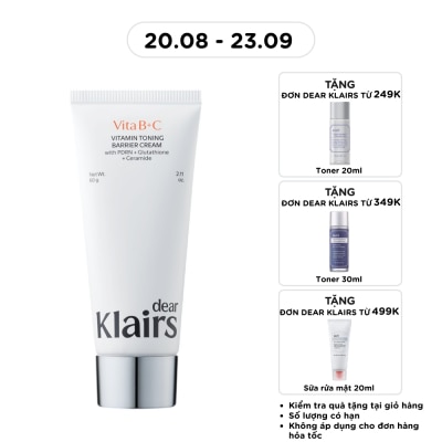 DEAR KLAIRS - Kem Dưỡng Dear Klairs Vitamin Toning Barrier Cream 60g image