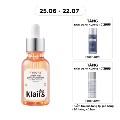 DEAR KLAIRS - Tinh Chất Dear Klairs Vitamin PDRN Bouncy Pore Serum 35ml
