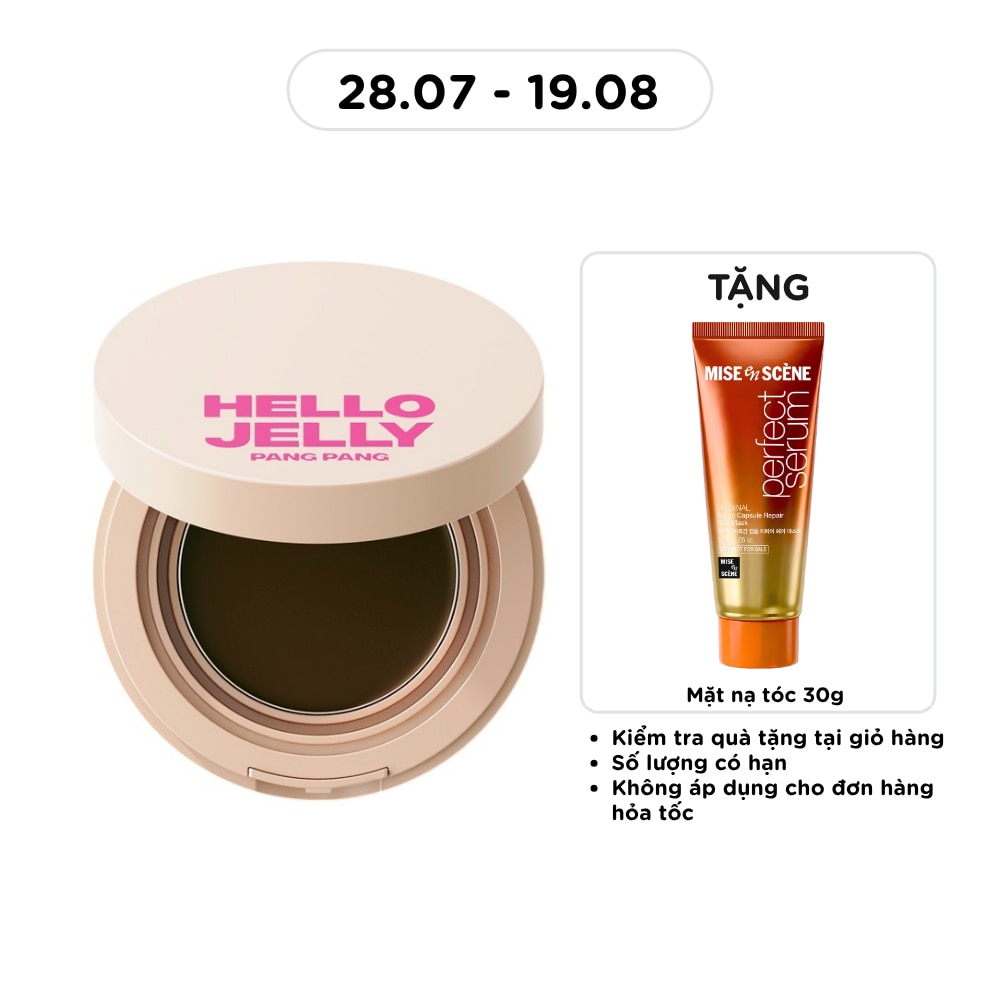 Phấn Dẻo Che Khuyết Điểm Tóc mise en scène Hello Jelly Pangpang 8g .#02 Dark Brown