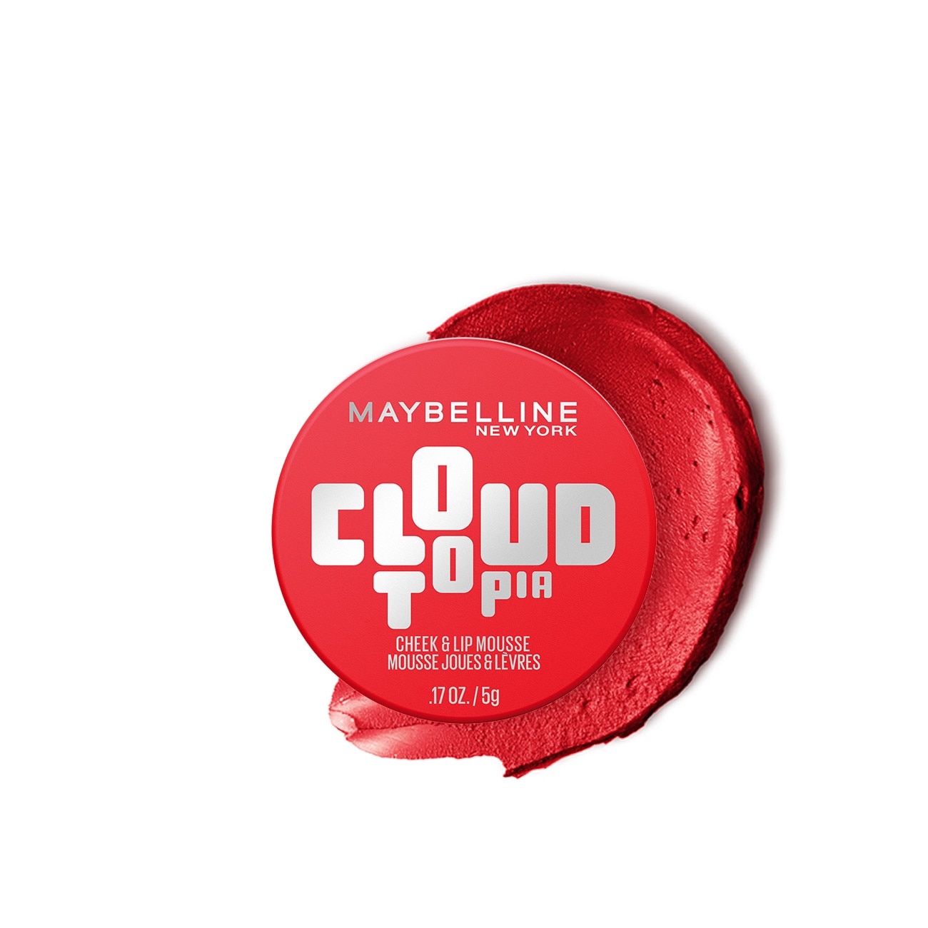 Maybelline Cloudtopia Cheek & Lip Mousse 5g .#03 Divine Crimson