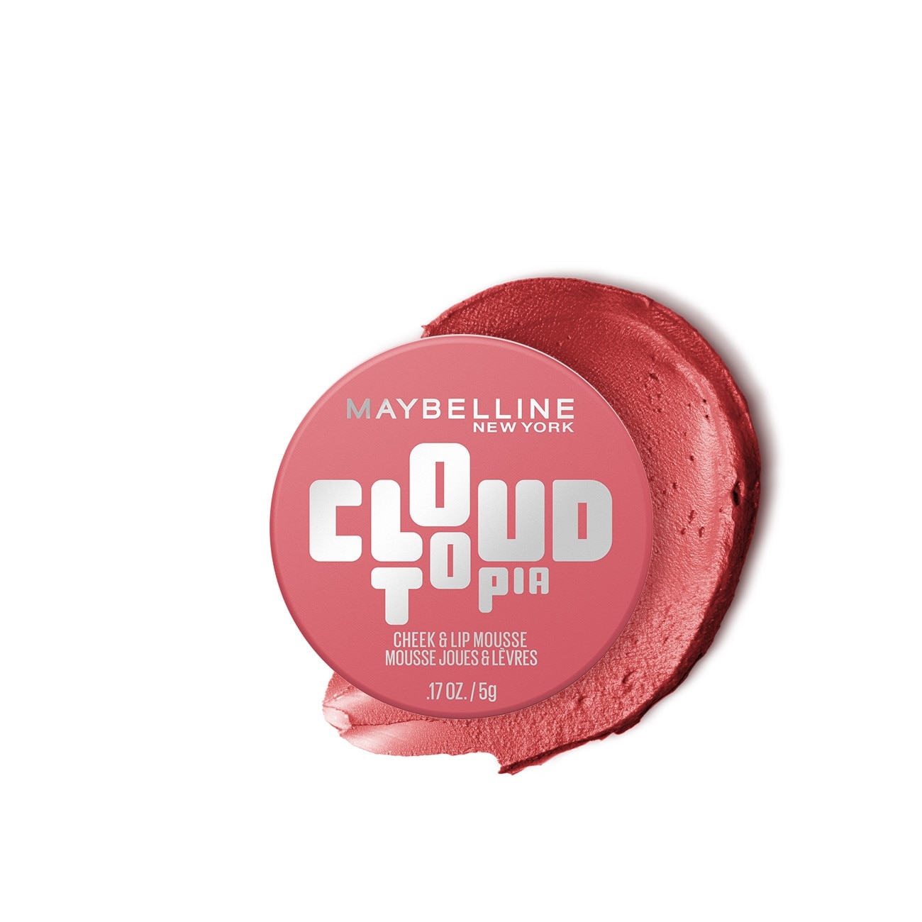Maybelline Cloudtopia Cheek & Lip Mousse 5g .#07 Moonlit Rose