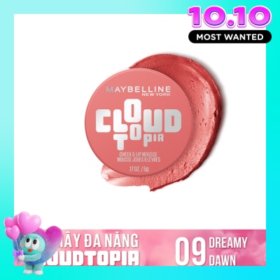 MAYBELLINE NEW YORK Má Hồng & Son Maybelline Cloudtopia Cheek & Lip Mousse 5g . image