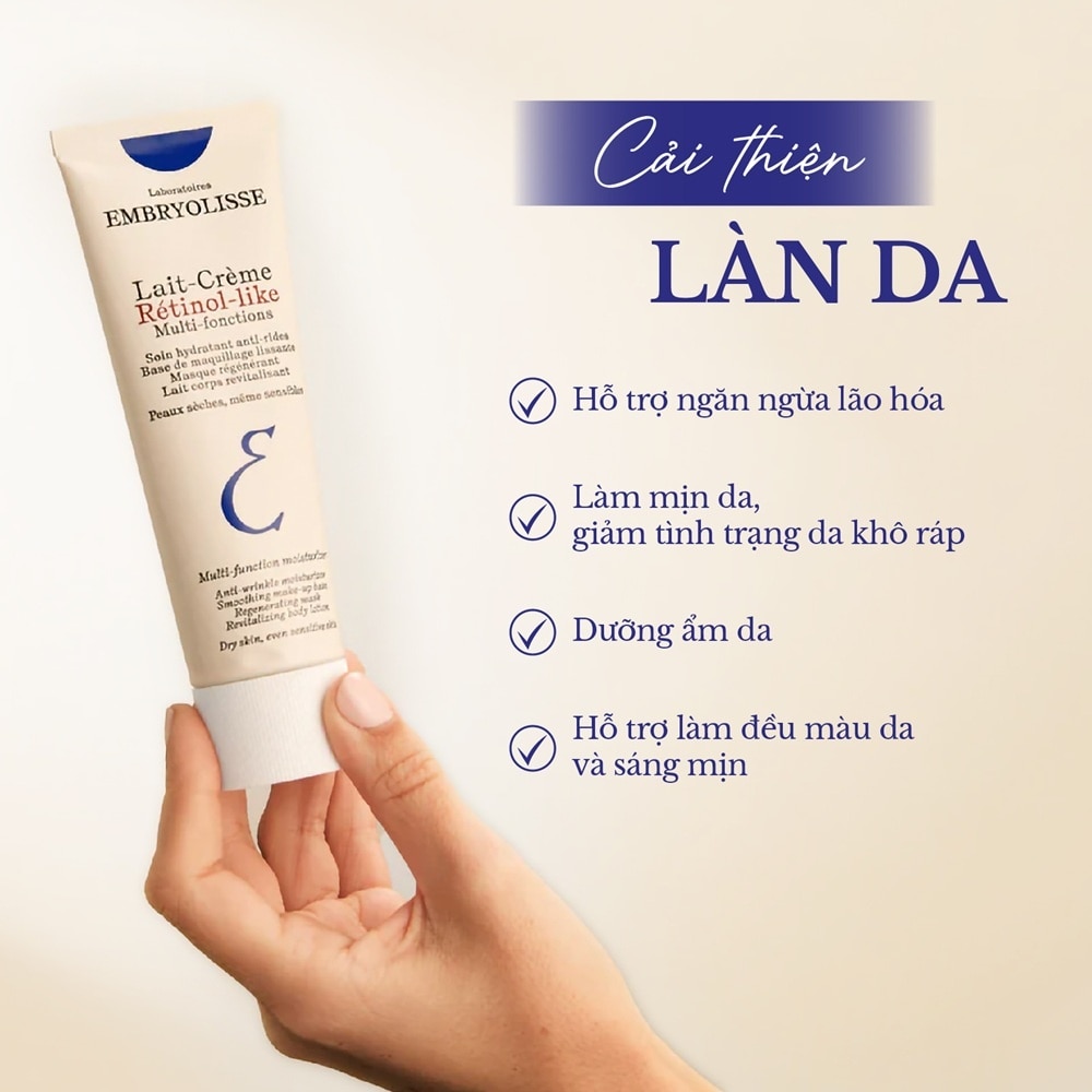Kem Dưỡng Hỗ Trợ Cải Thiện Nền Da Embryolisse Lait-Crème Rétinol-like 75ml image