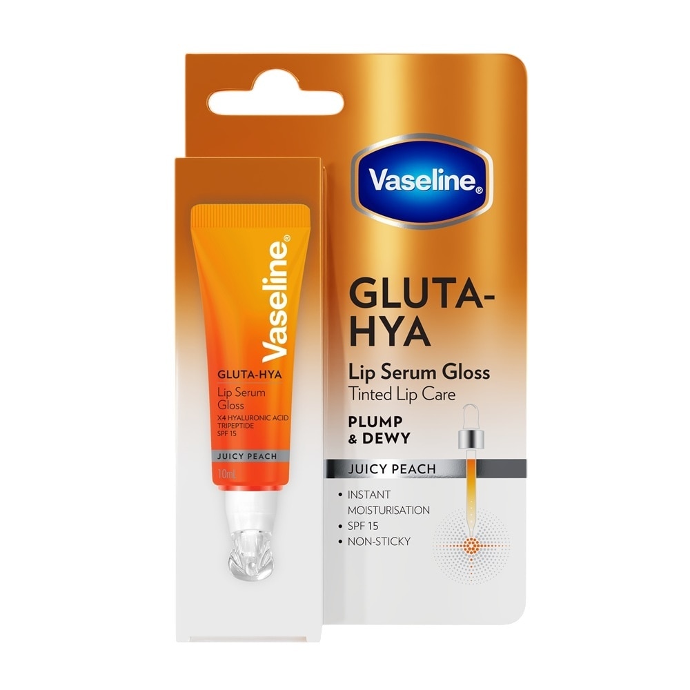 Vaseline Gluta-Hya Lip Serum Gloss 10ml .#Juicy Peach image