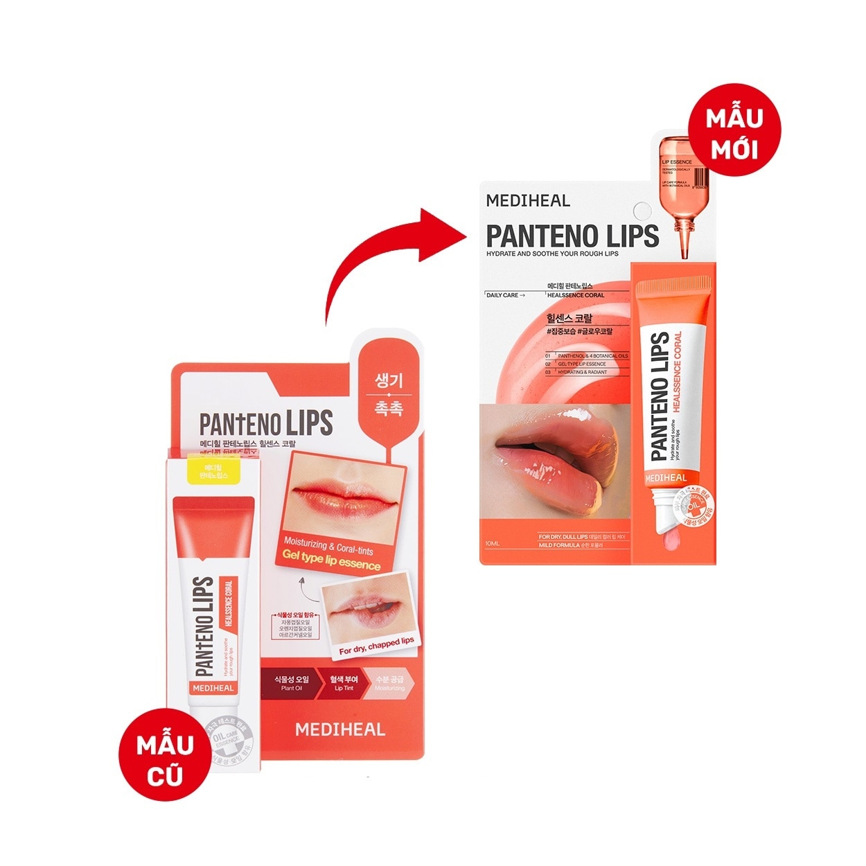 Son Dưỡng Mediheal Pantenolips Healssence Coral 10ml image