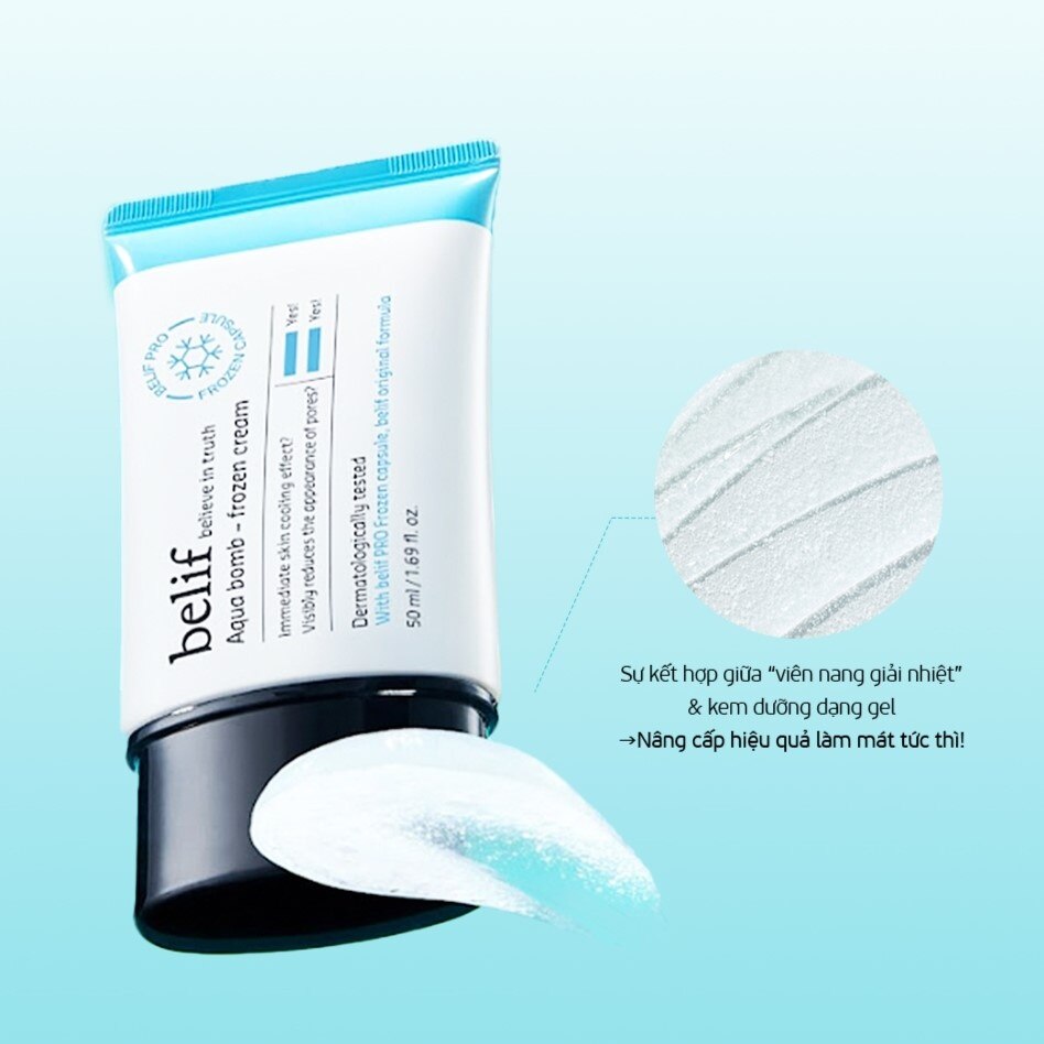 Kem Dưỡng Belif Aqua Bomb - Frozen Cream 50ml