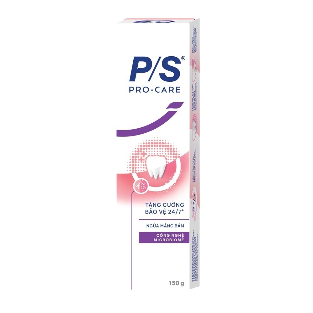 Kem Đánh Răng P/S Pro Care Tăng Cường Bảo Vệ 24/7 Ngừa Mảng Bám 150g