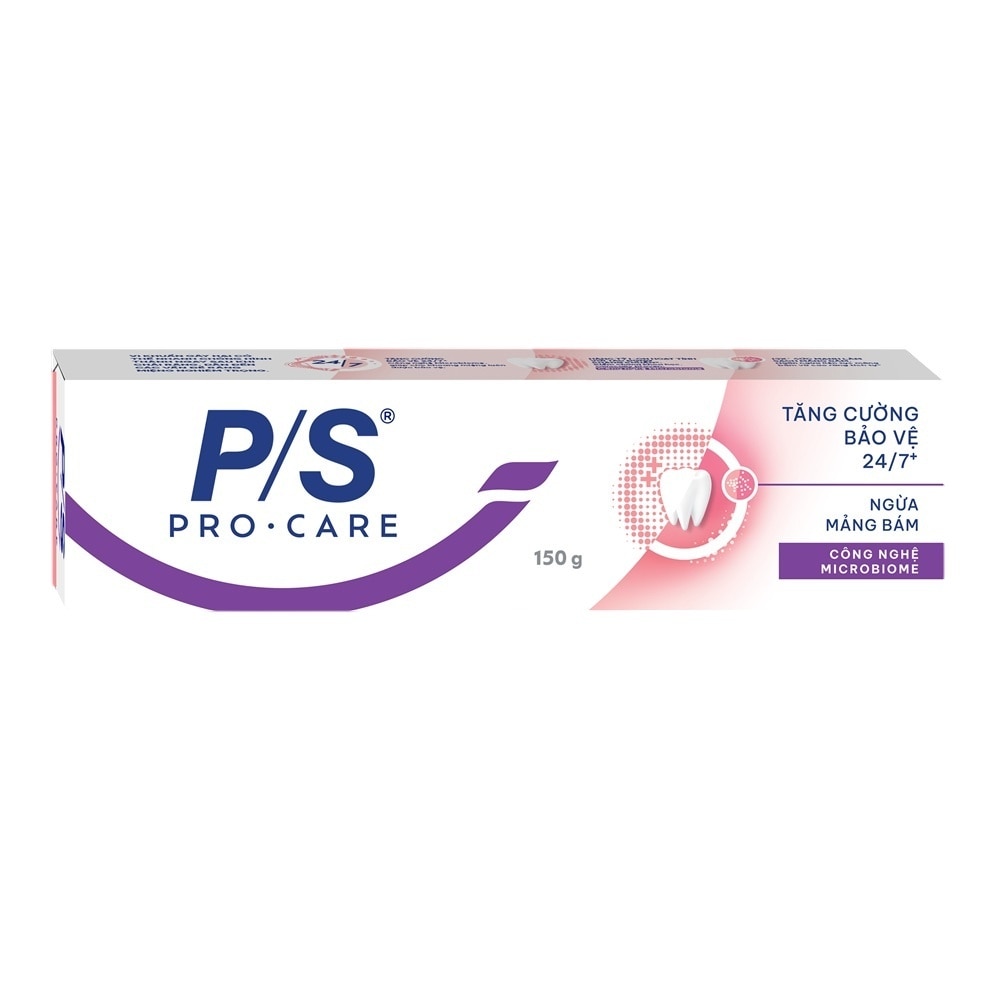 Kem Đánh Răng P/S Pro Care Tăng Cường Bảo Vệ 24/7 Ngừa Mảng Bám 150g