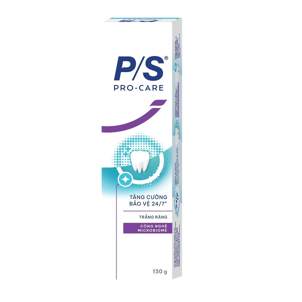 Kem Đánh Răng P/S Pro Care Tăng Cường Bảo Vệ 24/7 Trắng Răng 150g