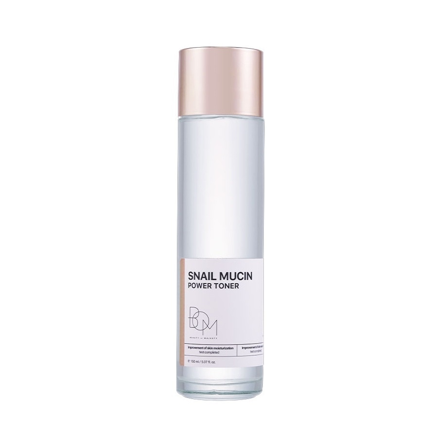 Nước Hoa Hồng BOM Snail Mucin Power Toner Dưỡng Sáng, Làm Mờ Nếp Nhăn 150ml image