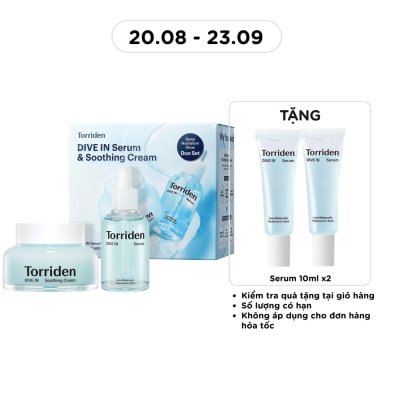 TORRIDEN - Combo Torriden Dive In (Tinh Chất 50ml + Kem Dưỡng Ẩm Soothing 100ml) image